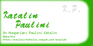 katalin paulini business card